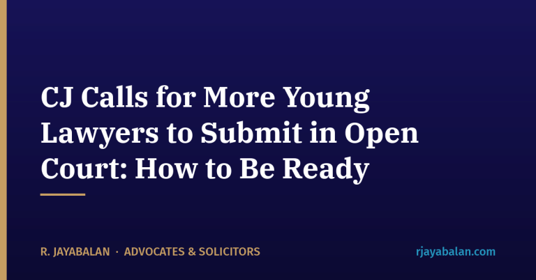 CJ Calls for More Young Lawyers to Submit in Open Court: How to Be Ready